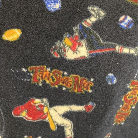 Northern Getaway Retro 90s Navy Total Sports Nut Graphic 1/4 Zip Fleece Large - Picture 5 of 9